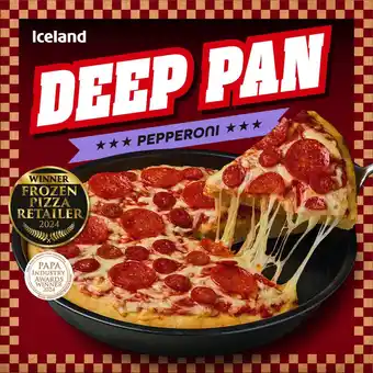 Iceland Iceland Deep Pan Pepperoni Pizza 378g offer