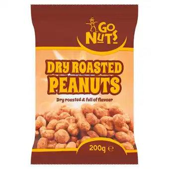 Iceland Go Nuts Dry Roasted Peanuts 160g offer