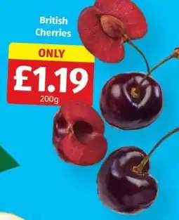 Aldi British Cherries offer