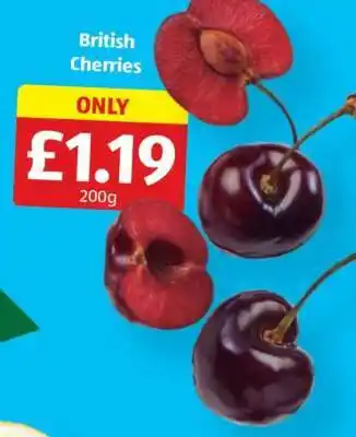 Aldi British Cherries offer