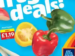 Aldi Mixed Peppers offer
