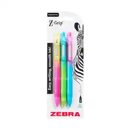 Asda Zebra Soft Touch Grip 3 Pack offer