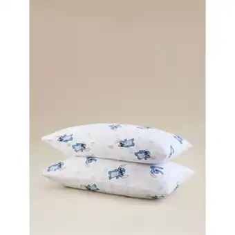 Asda George Home Stitch Flowers & Hearts Easycare Pillowcase Pair offer