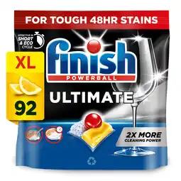 Asda Finish Ultimate Deep Clean & Shine Dishwasher Tablets Lemon - 92 Tabs offer