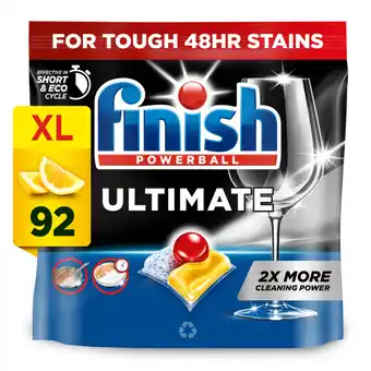 Asda Finish Ultimate Deep Clean & Shine Dishwasher Tablets Lemon - 92 Tabs offer