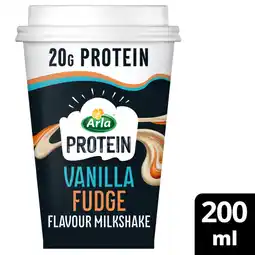 Asda Arla Protein Vanilla Fudge Flavour Milkshake 200ml offer