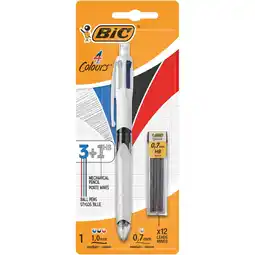 Asda Bic 4 Colours Pen and HB Set x1+12 offer