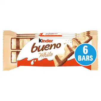Iceland Kinder Bueno White Milk and Hazelnuts 3 x 39g (117g) offer