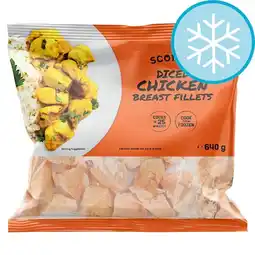 Tesco Scoff'd Diced Chicken Breast Fillets 640g offer