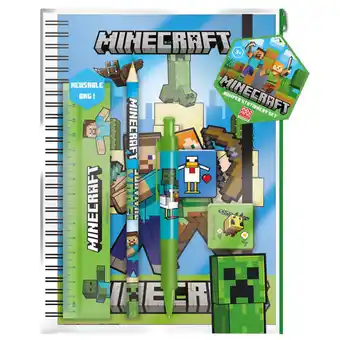 Asda Minecraft A5 Notebook Stationary Set offer