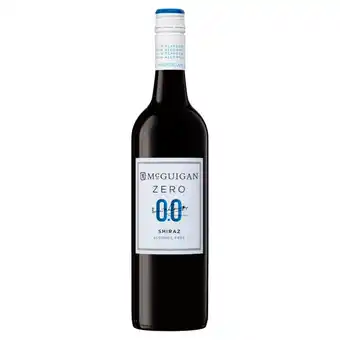 Asda McGuigan Alcohol Free Zero Shiraz 75cl offer