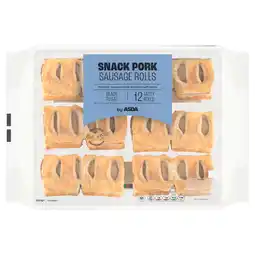 Asda ASDA Snack Pork Sausage Rolls 12 x 30g (360g) offer