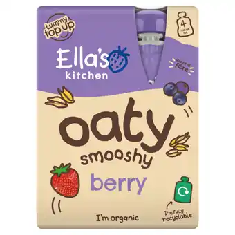 Asda Ella's Kitchen Berry Oaty Smooshy 4 x 90g (360g) offer