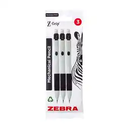 Asda Zebra Mechanical Pencils 3 Pack offer