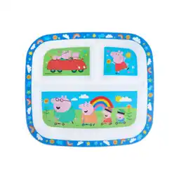 Asda Peppa Pig Peppa Pig Divided Plate offer