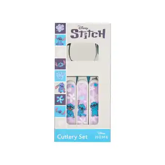 Asda Lilo & Stitch Simply 3pc SS Cutlery Set offer