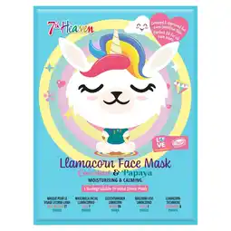 Morrisons 7th Heaven Llamacorn Face Sheet Mask offer