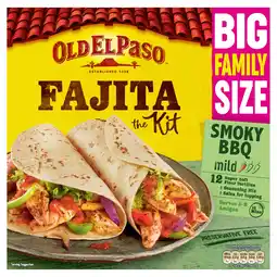 Tesco Old El Paso Smoky Bbq Family Fajita Kit 750G offer