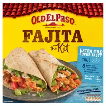 Tesco Old El Paso Extra Mild Fajita Dinner Kit 476G offer