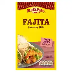 Tesco Old El Paso Crispy Chicken Fajita Seasoning Spice Mix 85G offer