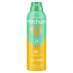 Tesco Mitchum Aerosol Pure Fresh 200Ml offer