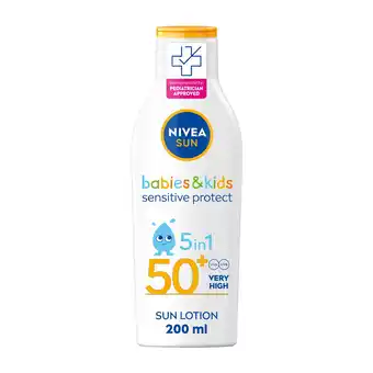 Tesco Nivea Sun Lotion Kids Pure & Sensitive 200Ml offer