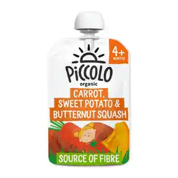 Tesco Piccolo Organic Baby Food - Carrot, Sweet Potato & Butternut Squash 100g offer