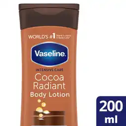 Tesco Vaseline Intensive Care Cocoa Lotion 200Ml offer