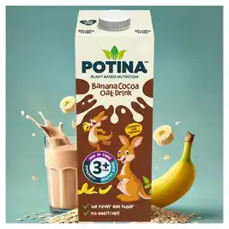Tesco POTINA Banana Cocoa Oat drink 1 Litre offer