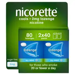 Tesco Nicorette Lozenge Mint 2mg 80ct offer