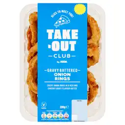 Asda Takeout Club by ASDA Gravy Battered Onion Rings 200g offer