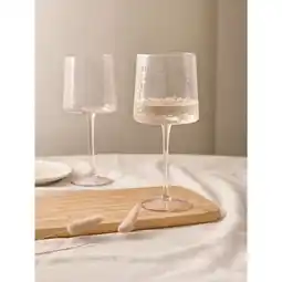 Asda At Home with Stacey Solomon Pink Hammered Wine Glasses - Set of 2 offer