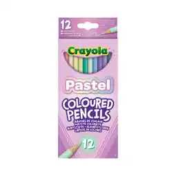 Asda Crayola 12 Pastel Pencils offer