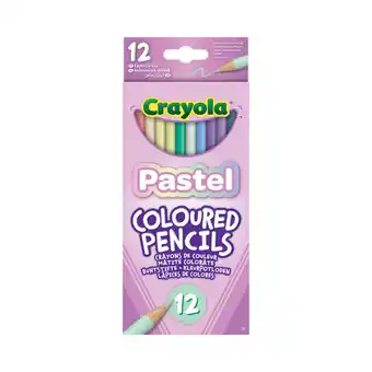 Asda Crayola 12 Pastel Pencils offer