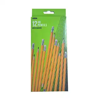 Asda ASDA Yellow HB Plastic Pencils - 12 Packs offer