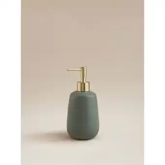 Asda George Home Green Sanctuary Stoneware Soap Dispenser offer