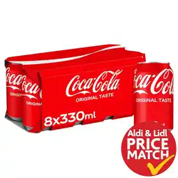 Morrisons Coca-Cola Original Taste Cans 8 x 330ml offer