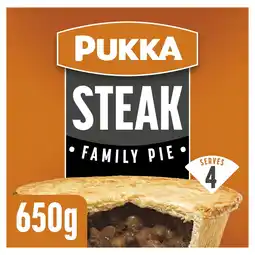 Morrisons Pukka Steak Family Pie 650g offer