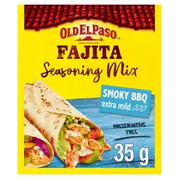 Morrisons Old El Paso Extra Mild Smoky BBQ Fajita Seasoning Mix 35g offer