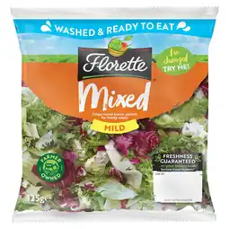 Tesco Florette Mixed Salad 125G offer