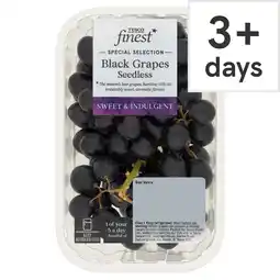 Tesco Tesco Finest Black Grapes Seedless 500G offer