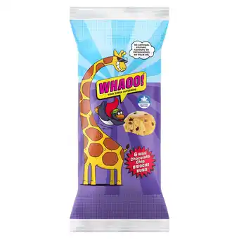 Tesco Whaoo! Mini Chocolate Chip Brioche Buns 6 Pack 210g offer