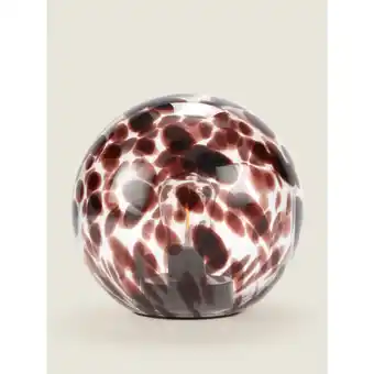Asda George Home Black & Clear Glass LED Round Lamp offer