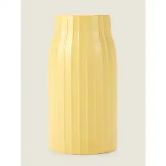 Asda George Home Yellow Ribbed Vase offer
