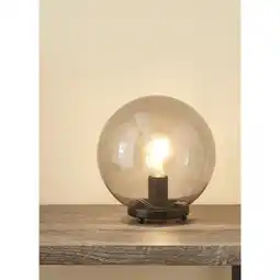 Asda George Home Grey Glass Orb Table Lamp offer