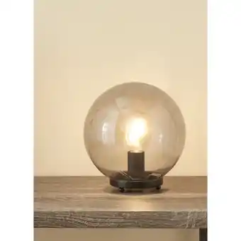 Asda George Home Grey Glass Orb Table Lamp offer