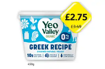 Londis Yeo Valley Organic Greek Recipe offer