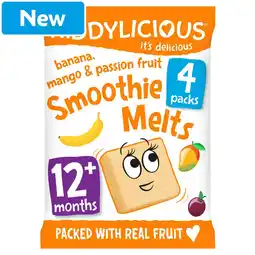 Morrisons Kiddylicious Banana, Mango & Passion Fruit Smoothie Melts 12+ Months 4 x 6g offer