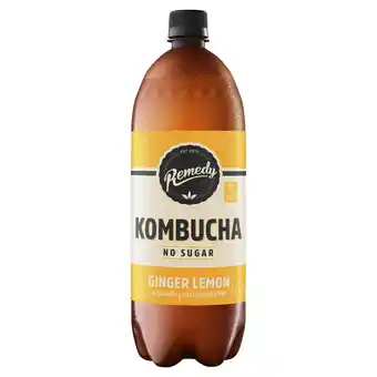 Tesco Remedy Kombucha Ginger Lemon 1L offer