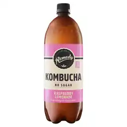 Tesco Remedy Kombucha Raspberry Lemonade 1L offer